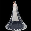 Voal de mireasă alb pur ivoire, dantelă de înaltă calitate, aplică de 3 metri lungime, voal, accesorii de nuntă