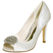 Sandale stiletto stofă impermeabilă din satin mireasa pantofi petrecere de nunta moda