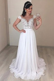 Rochie de mireasa Talie naturală Sexy V gâtului A-linie Plajă