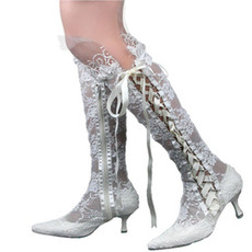 Moda dantelă sexy dantelă goală cizme pentru femei cizme de dantelă de nuntă