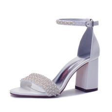 Sandale pentru femei cu toc înalt sandale de nuntă perle sandale de banchet