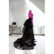 Fusta detasabila Fusta din organza Rochie de bal neagra Fusta stratificata Fusta formala Fusta de nunta marime personalizata