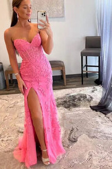 Rochie de seara Sexy Fără mâneci Fantă față Tul Etaj lungime