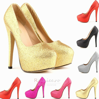 Sparkling fashion mireasa pantofi de nunta tocuri stiletto - Pagină 1