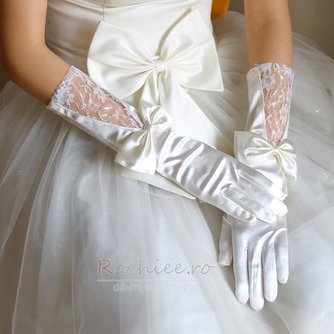 Mănuși de nuntă Room Toamna Glamour Lace Fabric Bow Tie - Pagină 1