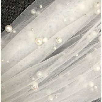 Catedrala regala de mireasa voal de mireasa confectionata manual din perla voal - Pagină 6