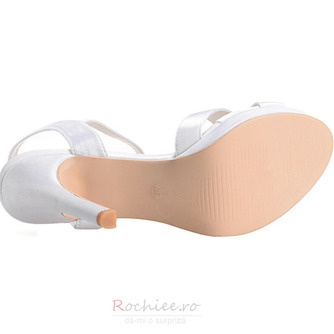 Personalizate high-end cross curea subțire sandale pentru femei pantofi de mireasă din satin pantofi de banchet - Pagină 5