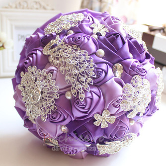 Purpuriu diamant de nunta decorare nunta de nunta creative deține flori - Pagină 1