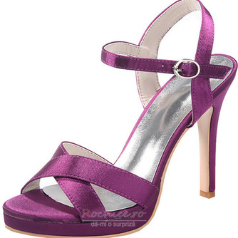 Personalizate high-end cross curea subțire sandale pentru femei pantofi de mireasă din satin pantofi de banchet - Pagină 9