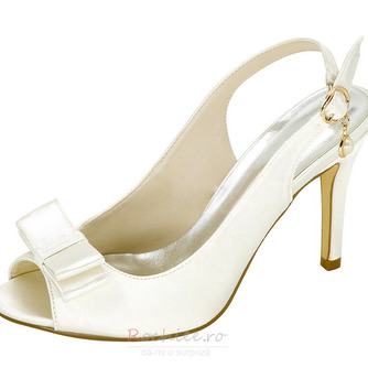 Vara Satin Tocuri inalte nobile Elegant Banchet Tocuri inalte pantofi de dama de nunta - Pagină 2