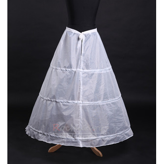 Nunta petticoat poliester taffeta simplu trei jante rochie completă - Pagină 1