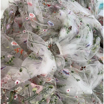 Voal de mireasă floral, voal de mireasă, țesătură din dantelă voal, voal coroană de flori, - Pagină 3