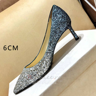 Încălțăminte pentru femei de nuntă pantofi de mireasă cristal de paiete cu tocuri înalte - Pagină 6