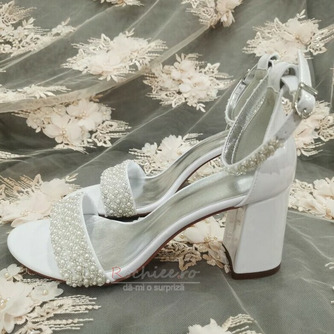 Sandale pentru femei cu toc înalt sandale de nuntă perle sandale de banchet - Pagină 7