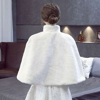Toamna și iarna caldă jacheta mireasa mantie imitație de blană - Pagină 3