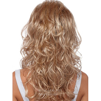 Perruque înclinat banguri materiale de temperatură înaltă 45-50 cm lungă curly - Pagină 2