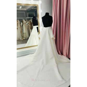 trena satin pentru rochie de mireasa Trena de mireasa detasabila suprafusta de mireasa - Pagină 6