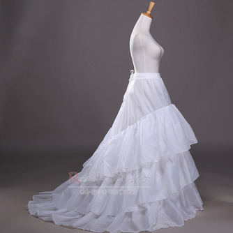 Mireasa de nunta trei jetoane trailing lunga rochie de mireasa taffeta de poliester - Pagină 3