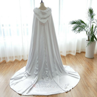 Șal de nuntă colorată lungă din satin cu glugă mantă mireasă - Pagină 2