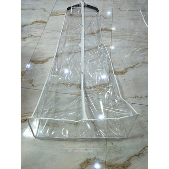 Geantă rochie de mireasă alungită rochie de mireasă transparentă îngroșată geantă de depozitare husa de praf pvc - Pagină 2