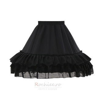 Jupon Lolita Negru/Alb, Jupon Cosplay, Fusta Puffy Tulle, Jupon Puf, Fusta Balet Tutu. 45CM - Pagină 4