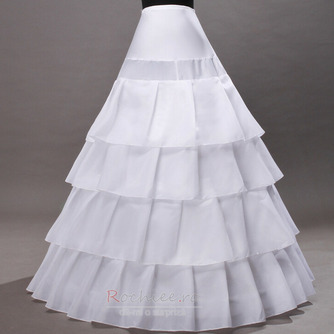 Jupon mireasa rochie patru inele otel patru volane jupon elastic corset jupon - Pagină 2