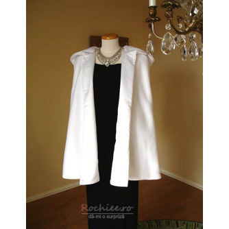 Mantie de mireasă cu glugă Mantie scurtă de nuntă Bridal Bolero Wedding Wedding Cover Up - Pagină 3