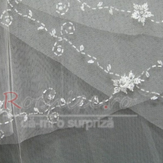 Nunta voal multi strat margine perla decorare chic primavara - Pagină 3