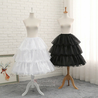 Jupon din organza ivoire, jupon lung pentru fete, jupon rochie de petrecere cosplay, jupon Lolita, - Pagină 1