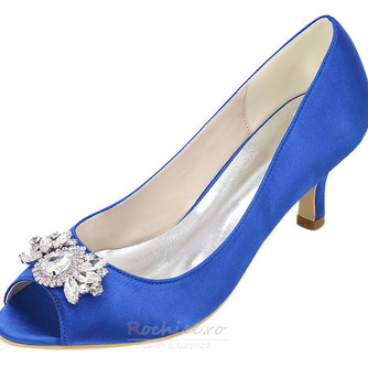 Încălțăminte cu toc înalt pește pantofi gură moda pantofi satin banchet pantofi de nunta - Pagină 4