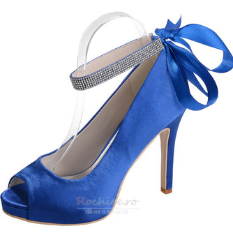 Satin pantofi de nuntă stiletto pantofi gură de pește banchet pantofi anual petrecere de modă - Pagină 7