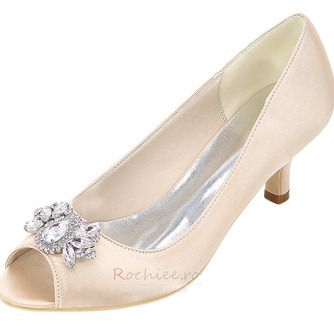 Încălțăminte cu toc înalt pește pantofi gură moda pantofi satin banchet pantofi de nunta - Pagină 6