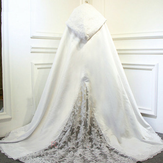 Mantie de nuntă musulmană pelerină mantie din dantelă din satin - Pagină 2