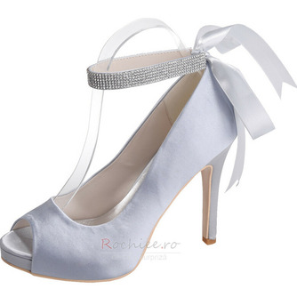 Satin pantofi de nuntă stiletto pantofi gură de pește banchet pantofi anual petrecere de modă - Pagină 8