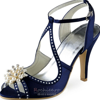 Pantofi de nunta stiletto sandale stras pantofi de mireasa pantofi de mireasa printesa matase - Pagină 2