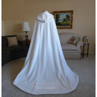 200CM șal mireasă haină nuntă șal alb cu glugă - Pagină 3