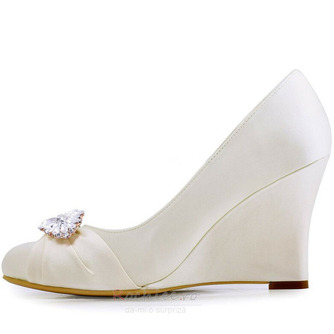 Pantofi pentru femei cu toc inalt de 10 cm toc gros gros pantofi de nunta cu toc de barca marime - Pagină 2