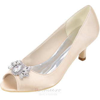Încălțăminte cu toc înalt, pantofi pentru femei moda satin pantofi pantofi sandale stiletto - Pagină 6