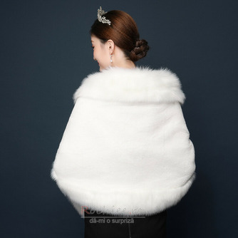 Jacheta caldă de mireasă cămașă imitație de accesorii pentru șaluri din blană de vulpe - Pagină 2