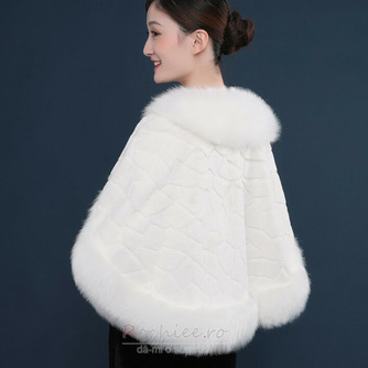Mireasa mantie mantal jacheta nunta iarna dimensiuni mari șal cald - Pagină 2