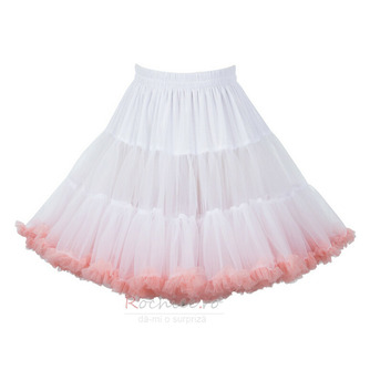 Jupon de tul umflat cu talie elastică roz, fuste de balet prințesă Lolita Cosplay, fustă tutu scurtă de nor curcubeu 45cm - Pagină 5