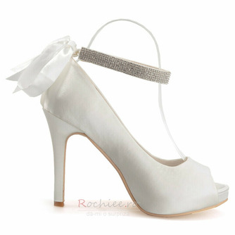 Satin pantofi de nuntă stiletto pantofi gură de pește banchet pantofi anual petrecere de modă - Pagină 4