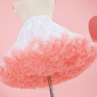 Jupon de tul umflat cu talie elastică roz, fuste de balet prințesă Lolita Cosplay, fustă tutu scurtă de nor curcubeu 45cm - Pagină 1