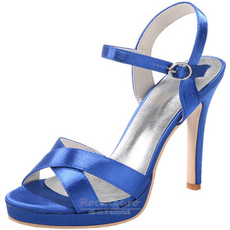 Personalizate high-end cross curea subțire sandale pentru femei pantofi de mireasă din satin pantofi de banchet - Pagină 8