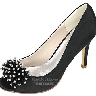 Pantofi pentru femei de nuntă gură superficială cap de pește tocuri înalte stras pantofi singuri sandale pentru rochii de banchet - Pagină 3