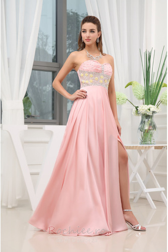 Rochie de bal Strapless Etaj lungime Imperiul Curea cu margele - Pagină 3