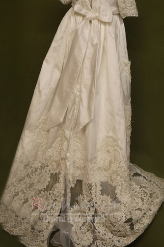 Rochie de botez Prințesă Mare acoperit Vară Perle Vacanţă Talie naturale - Pagină 2