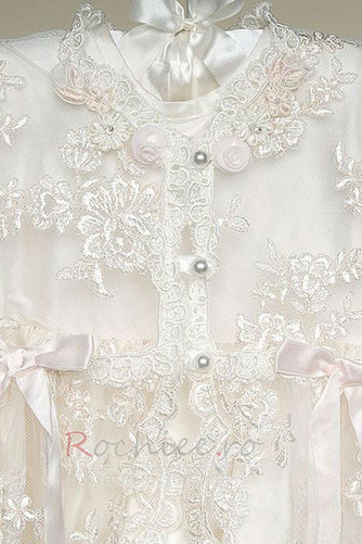 Rochie de botez Tricou Mare acoperit Bijuterie Modest Mâneci scurte - Pagină 4
