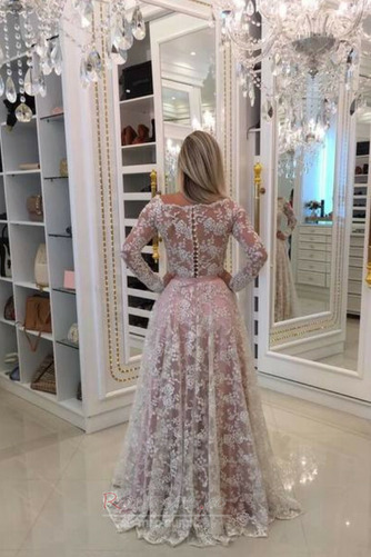 Rochie de bal Vară Dantelă Suprapunere de dantela Mâneci lungi - Pagină 2