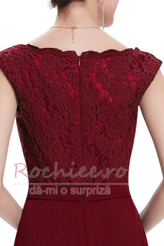 Rochie de seara Talie naturală Bateau Subţire Elegant Dantela - Pagină 3